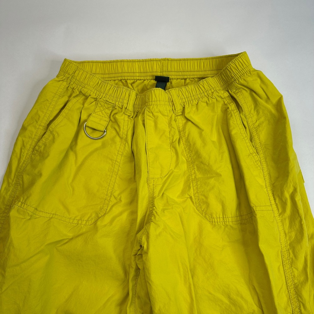 Wild Fable Yellow Wide Leg Cargo Utility Pants Womens Small D-Ring Straps Baggy - Picture 5 of 11